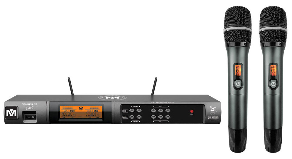Better Music Builder VM-52U G5 Dual Channel UHF Wireless Microphone System
