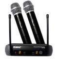 RSQ VHF-258 Professional Dual Channel VHF Wireless Microphone System