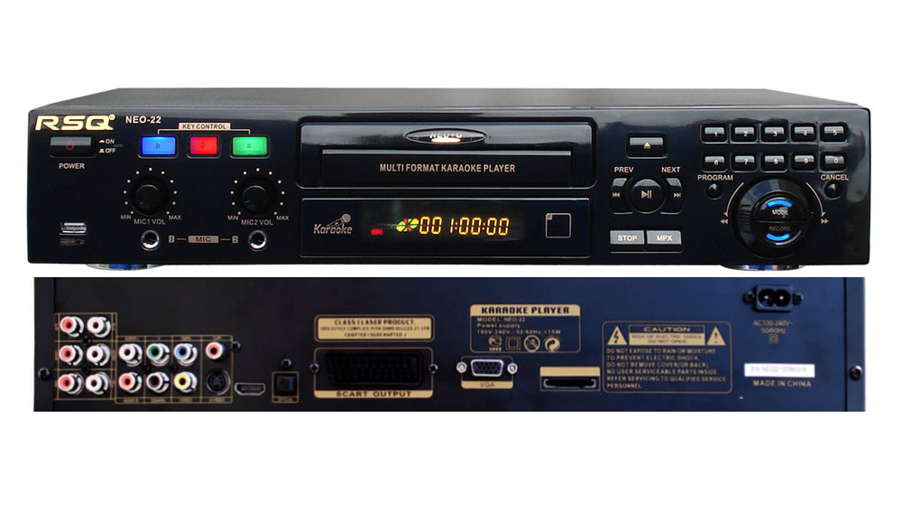RSQ NEO 22 PRO Series 2 Digital Bluetooth Karaoke 500 Free Songs Player CDG Machine MP3G 