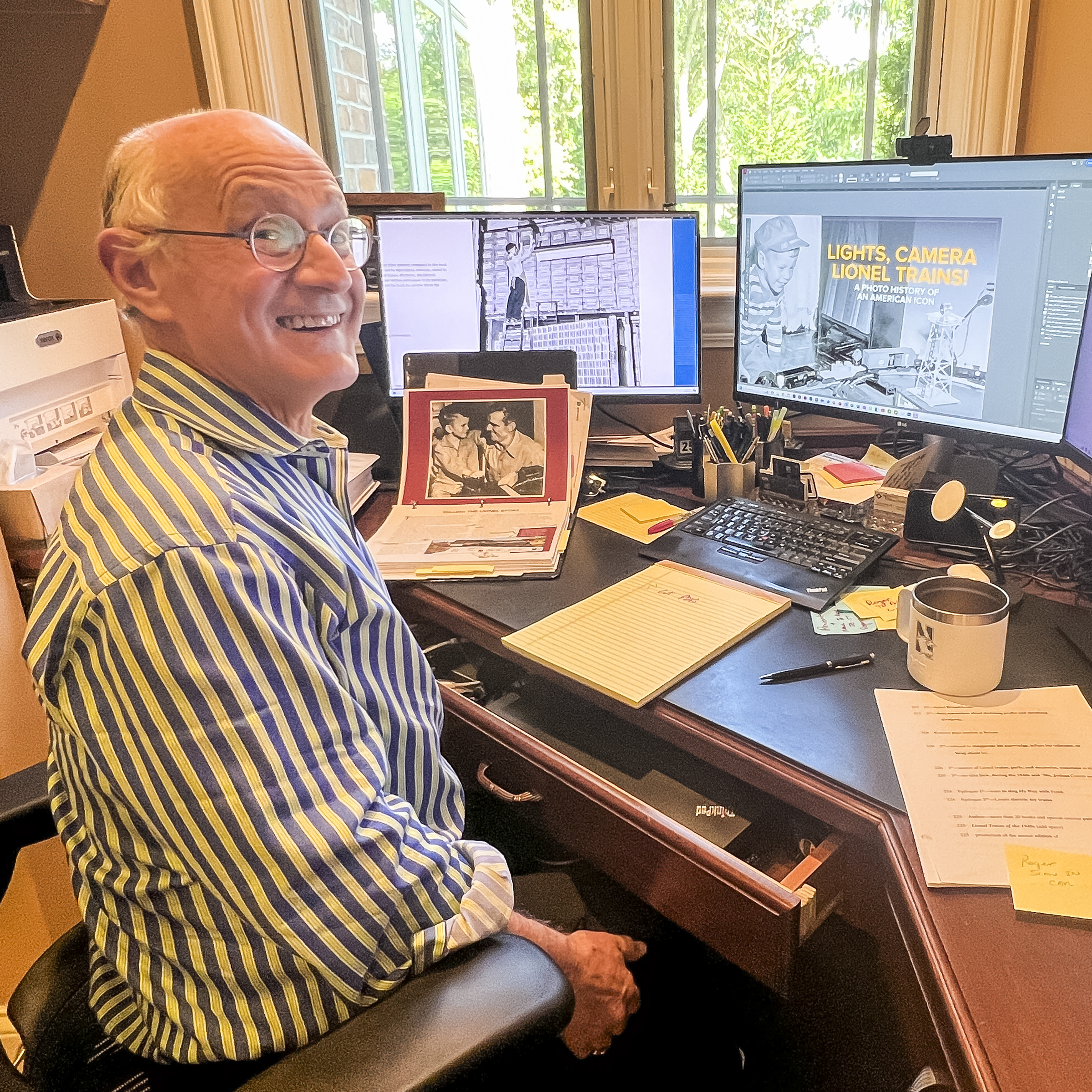 Roger Carp Editing Lights, Camera, Lionel Trains!