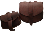 Loop and strap fastening pouch