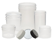 Frosted Plastic Jars with Lids Frosted Polypropylene Jars