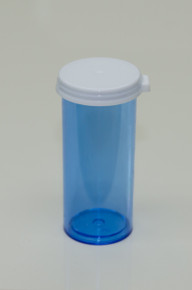 5 dram transparent blue polystyrene vial
