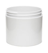 12 oz White Plastic Jar THICK WALL 12-89-TW-WPP