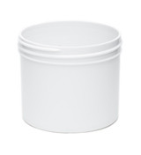 4 oz White Plastic Jar REGULAR WALL  4-70-WPP