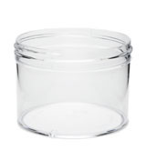 8 oz Clear Plastic Jar REGULAR WALL 8-89-CPS