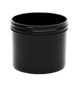 4 oz Black Plastic Jar REGULAR WALL 4-70-BPP