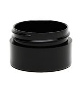 1/2 oz Black Plastic Jar THICK WALL 1/2-43-TW-BPP