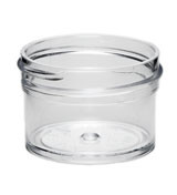 1/2 oz Clear Plastic Jar REGULAR WALL 1/2-43-CPS