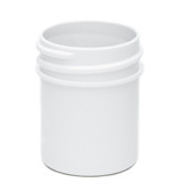1/2 oz White Plastic Jar REGULAR WALL 1/2-33-WPP