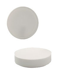 58 mm White Lids with Foam Liner