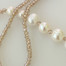 Champagne crystal and pearl necklace