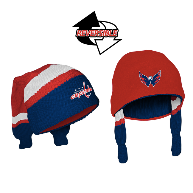 Reversible Washington Capitals Winter Hat Nhl Sockey Beanies