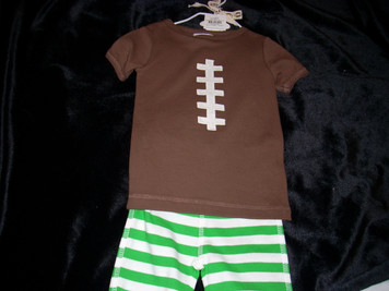 Football 2 Piece Set 12-18 mo