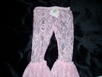 Lace Leggings Pink 9-12mo