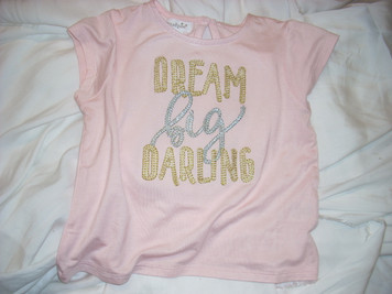 Dream Big Darling Shirt Pink Small (12-18mo)