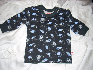 Black Lost in Space Crewneck T Shirt 6mo