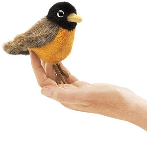 Folkmanis Mini Finger Puppet Robin