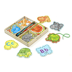 Melissa & Doug Alphabet Lacing Cards