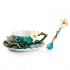 Franz Van Gogh Almond Flower cup/saucer/spoon Set