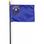 Nevada Flag on Staff 8"x12"