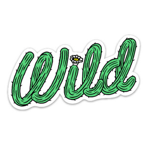 Keep Nature Wild Cactus Wild Sticker