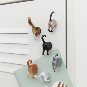 Cat Butt Magnets, Set of 6