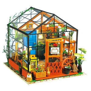 Handcrafts Cathy's Flower House DIY Miniature Dollhouse Kit