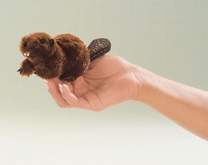 Mini Beaver Finger Puppet