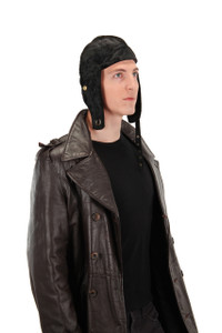 Elope Black Aviator Cap