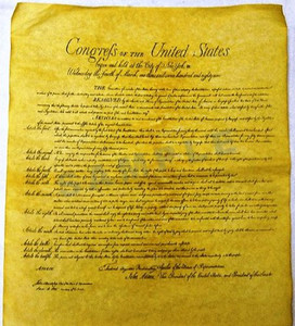 Bill of Rights- Replica Parchment