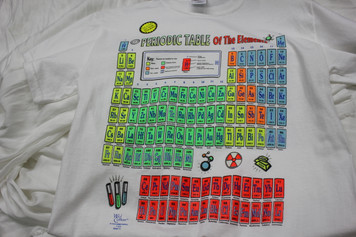 Periodic Table Adult T Shirt Glo