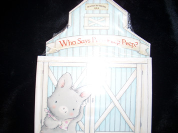 What Goes Peep Peep?  Board Book with a Barn