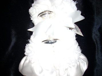 White Woobie & Silver Rattle Set