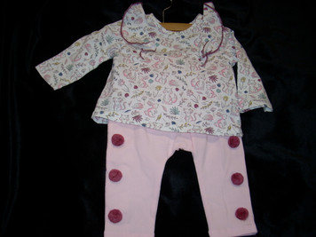 Pink Forest 2 Piece Set 3-6 mo 