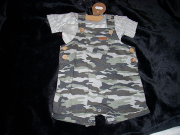 Camo Short Coveralls & Shirt
