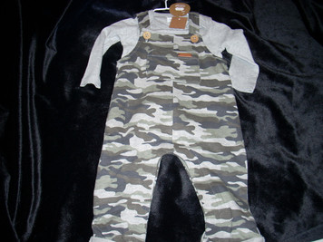 Camo Overall Set 3-6 mo