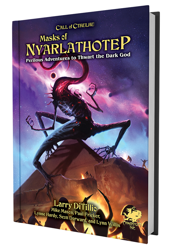 Masks of Nylarthotep Mockup Masks of Nylarthotep Mockup