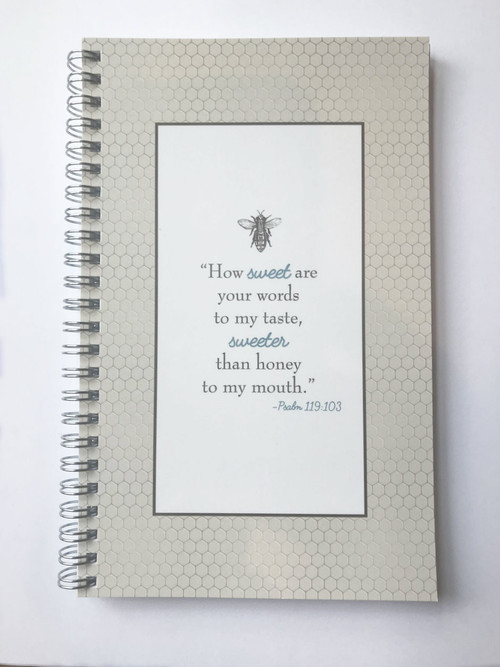 Prayer Journals are 8x5 wire bound journals with 50 lined pages for your prayers and thoughts each day. 