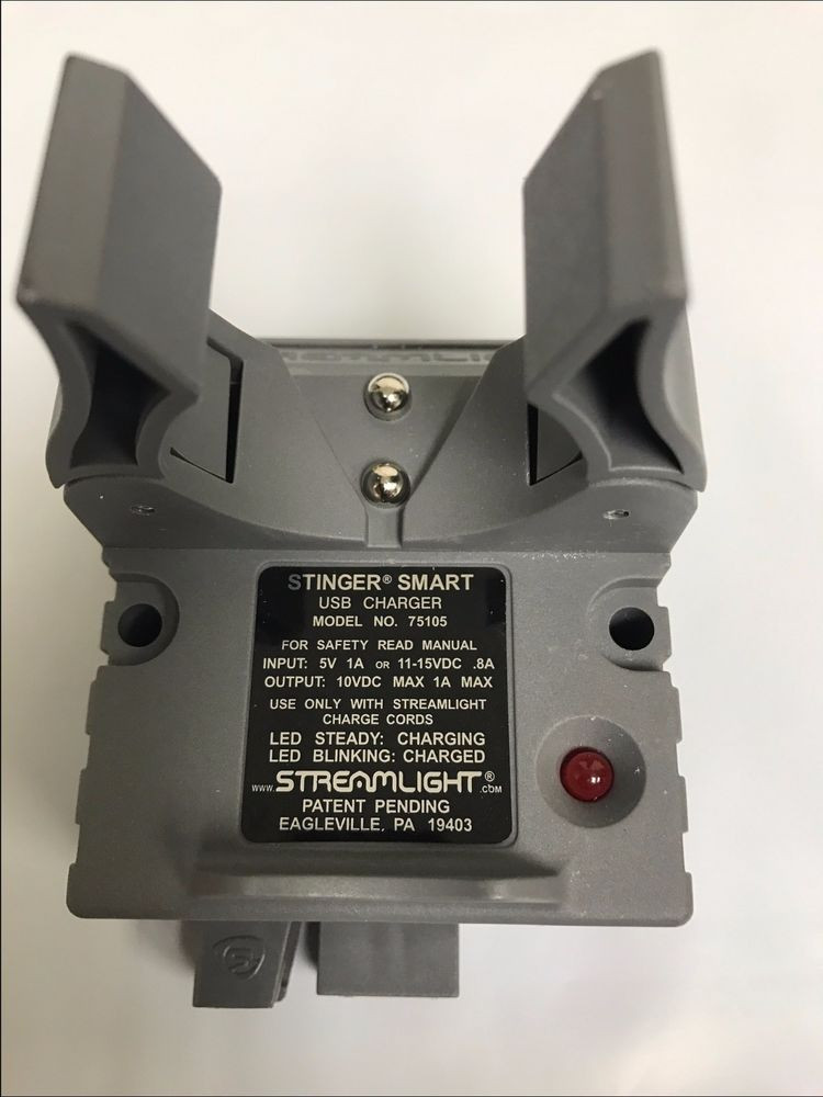 Streamlight Stinger Smart Charger Base 75105 Con Cavi AC E DC Completo