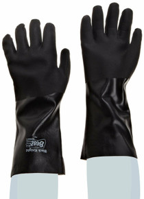 Showa 7712R Black Knight PVC 12" Chemical Resistant Gloves Pair From $3.58 72+
