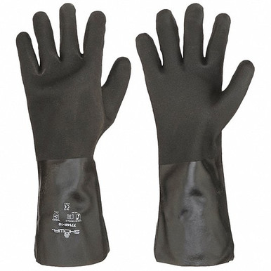 Showa 7714R Black Knight PVC Gloves 14" 1 Dz Pairs