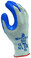 Showa Atlas Fit 300 9/L Blue/Gray Rubber Coated Gloves 1 Dz