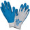 Showa Atlas Fit 300 9/L Blue/Gray Rubber Coated Gloves 1 Dz