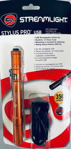 Streamlight 66147 Orange Stylus Pro Penlight USB 120V AC Flashlight  350 Lumens From $54.99 4+