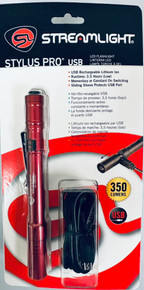 Streamlight 66136 Red Stylus Pro Penlight USB 120V AC Flashlight  350 Lumens From $54.99 4+