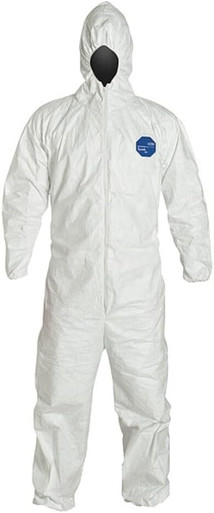 Dupont Ty127S 2X Tyvek Coveralls Hewa W/Hood Cs/25