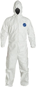 Dupont TY127S XL Tyvek Coveralls Hewa W/Hood Cs/25
