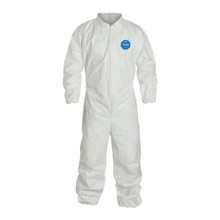 Dupont TY125S Large Tyvek Coveralls  Elastic Wrist/Ankle Cs/25