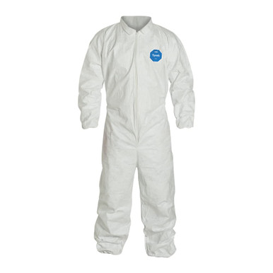 Dupont TY125S Large Tyvek Coveralls  Elastic Wrist/Ankle Cs/25